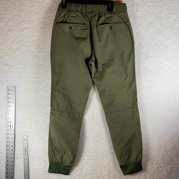 JACKTHREADS Men's Olive Green Drawstring Jogger Pants 100% Cotton Ripstop M 8996 - Picture 8 of 11